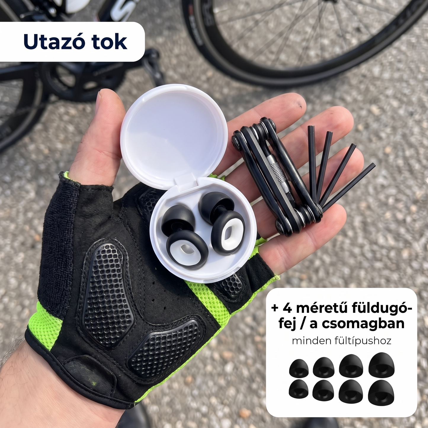 Binalide™ – Zajcsökkentő füldugók kerékpárosoknak