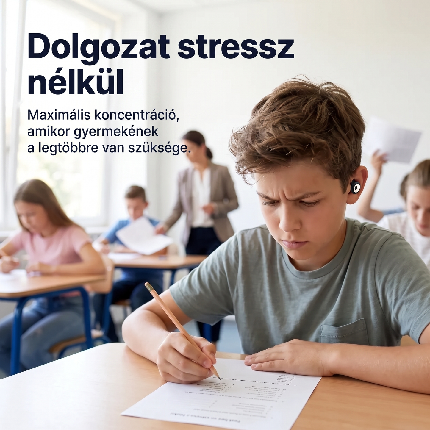 Binalide™ – Füldugók gyerekeknek, akiknek koncentrálniuk kell (1 par)