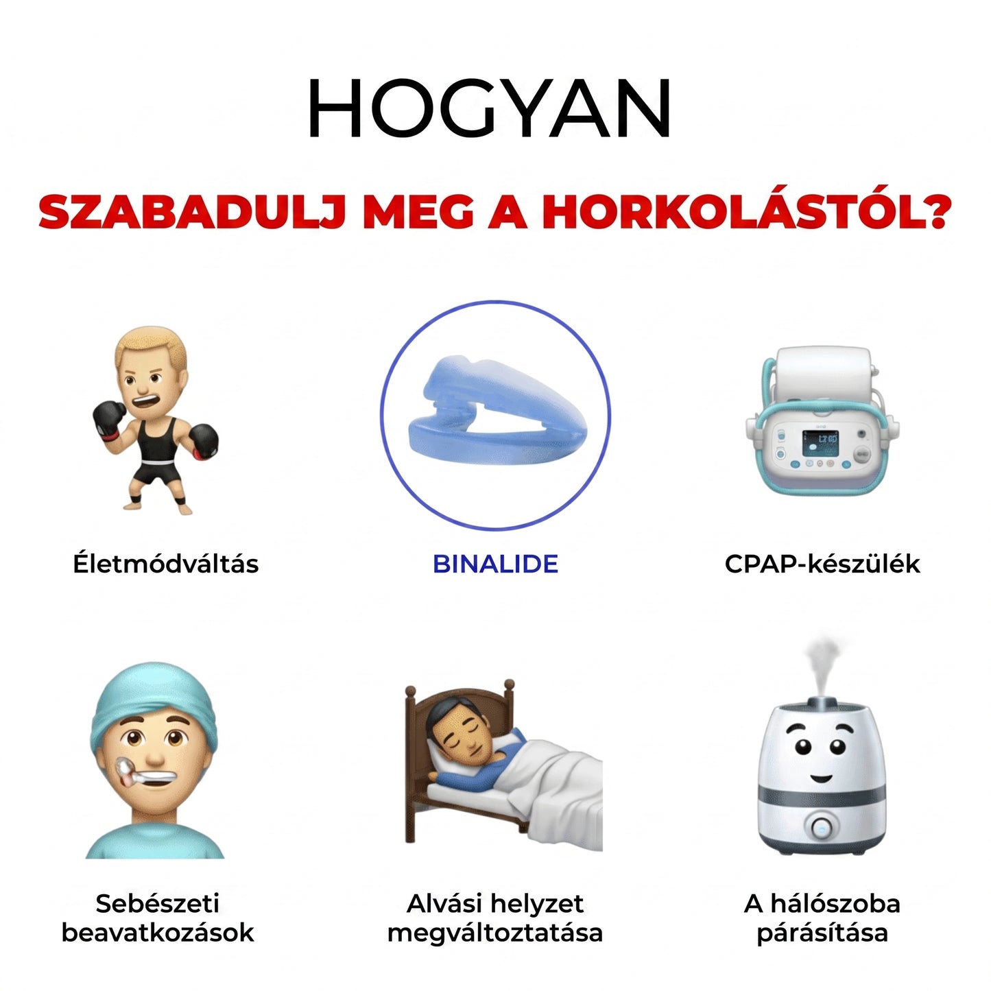 Horkolásgátló - BINALIDE
